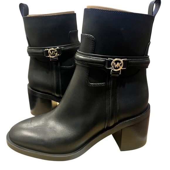 NIB Michael Kors Mindy Leather Ankle Boot womens size 7 - Picture 5 of 11